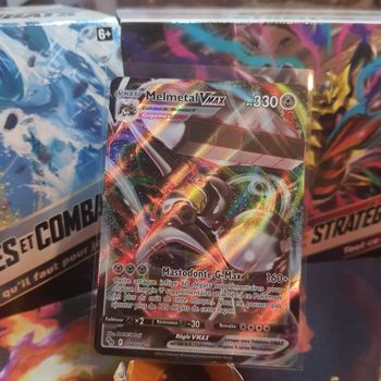 Carte pokemon Melmetal vmax de la série pokemon go