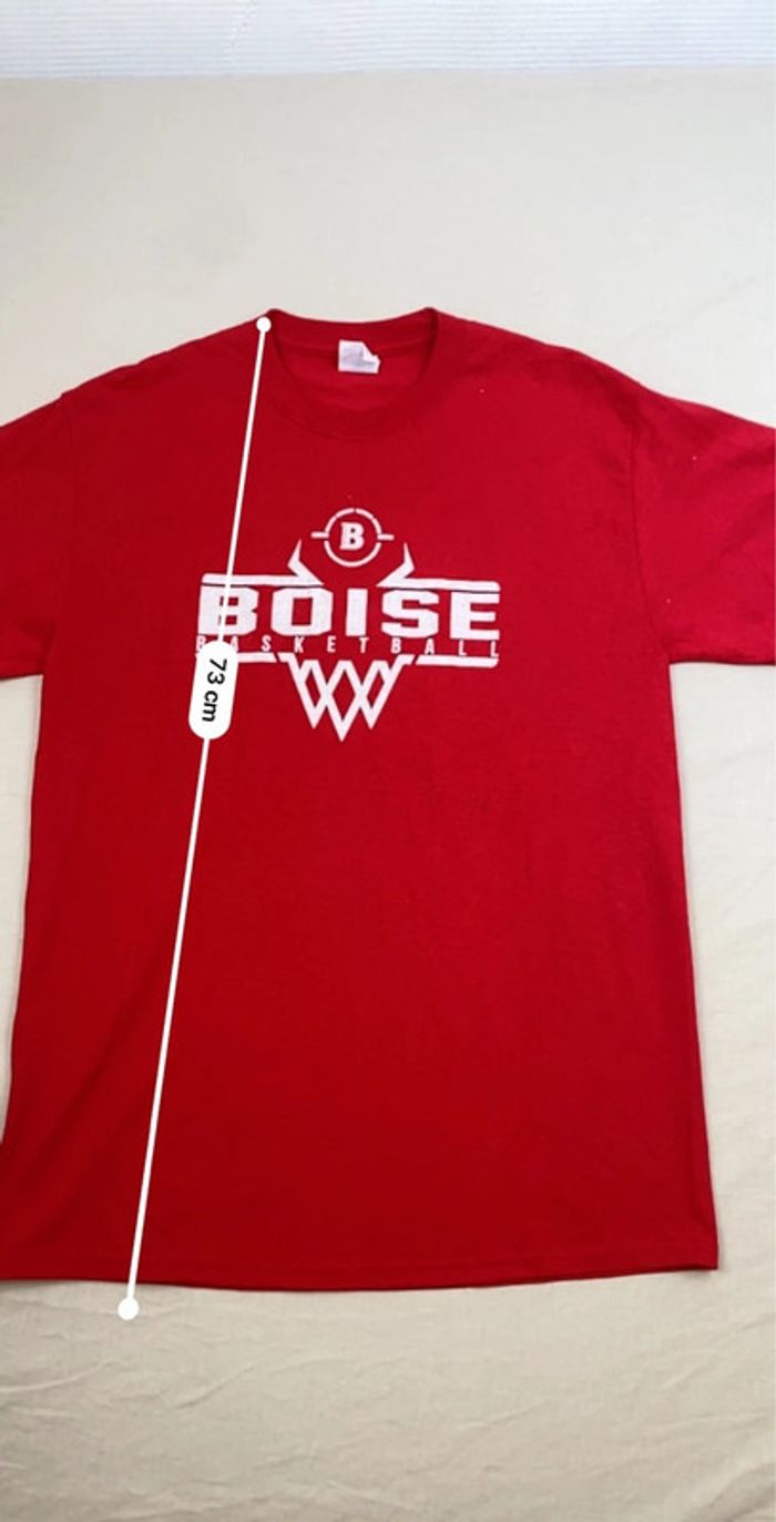 T-shirt Boise Basketball Rouge – Sport USA – Homme M - photo numéro 6