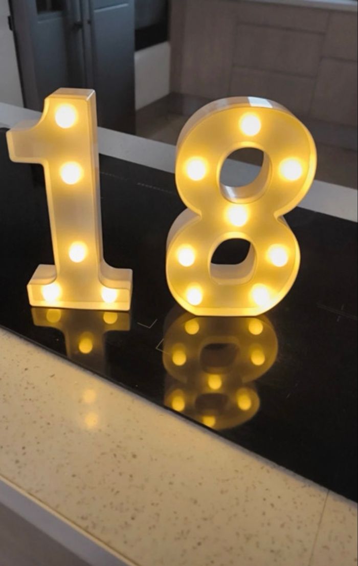 Éclairage décoratif 18 ans (fonctionne avec des piles)