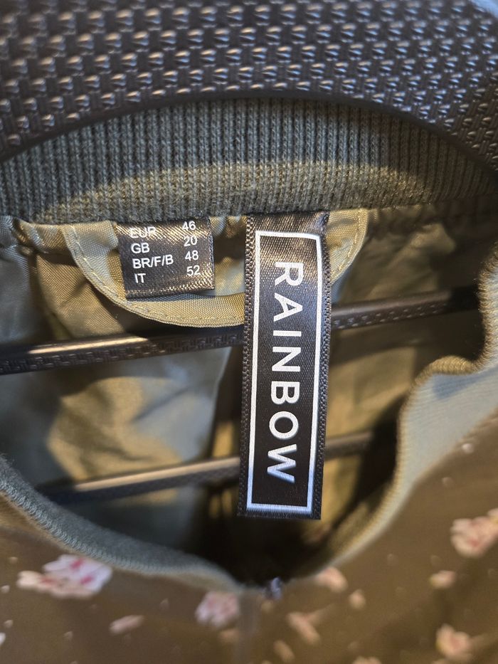 Veste légère kaki à fleurs T.44-46 Bonprix (Rainbow) neuve - photo numéro 3