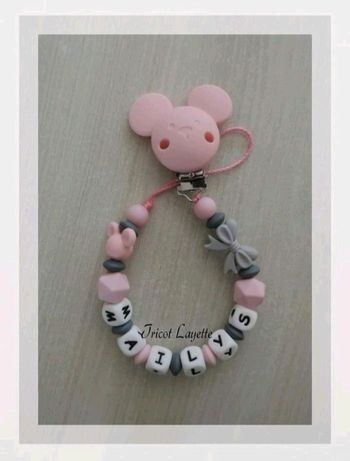 Attache tétine minnie