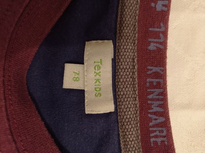 Marque .tex kids. Pull manches longues couleur bordeaux col rond taille 7 ans voir photos - photo numéro 4