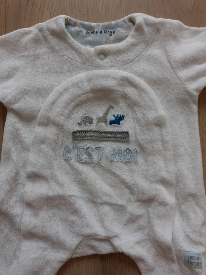 Pyjama fille blanc naissance Sucre d'orge - photo numéro 2