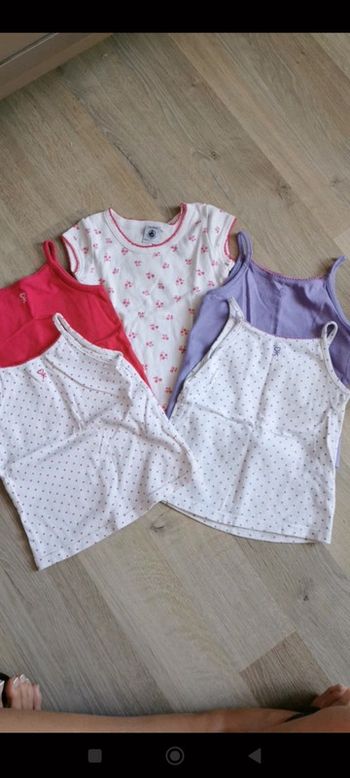 Maillot de corps à bretelles / manches courtes