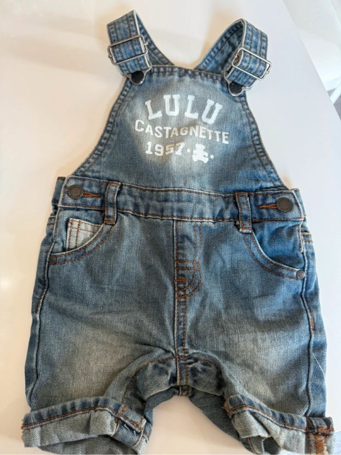 Salopette en jean Lulu Castagnette 12 mois