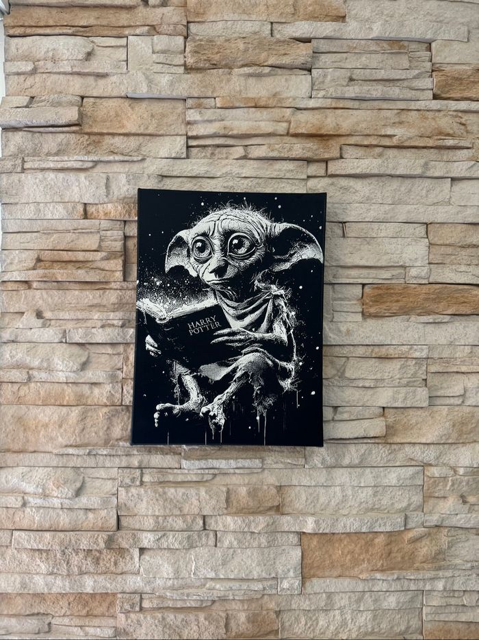 Tableau Dobby Harry Potter en toile 30x40cm - photo numéro 5