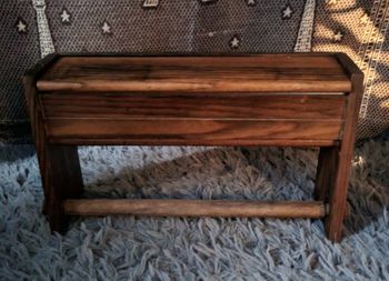 Support pour cuisine en bois (film étirable, papier essuie tout)