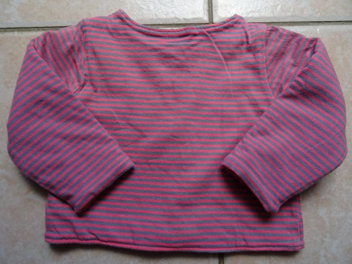 Ensemble gilet rayé et pantalon velours 6 mois - photo numéro 3