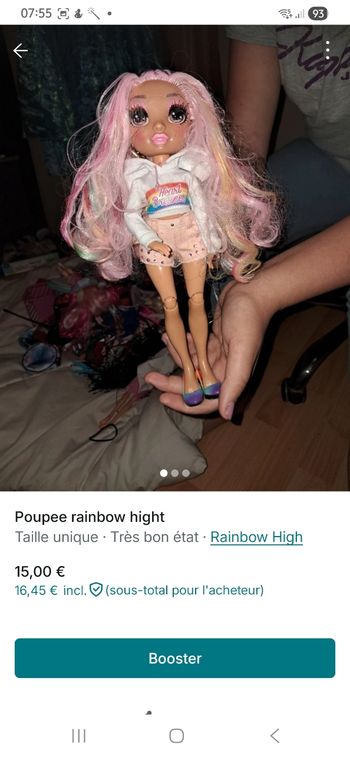 Poupee rainbow hight