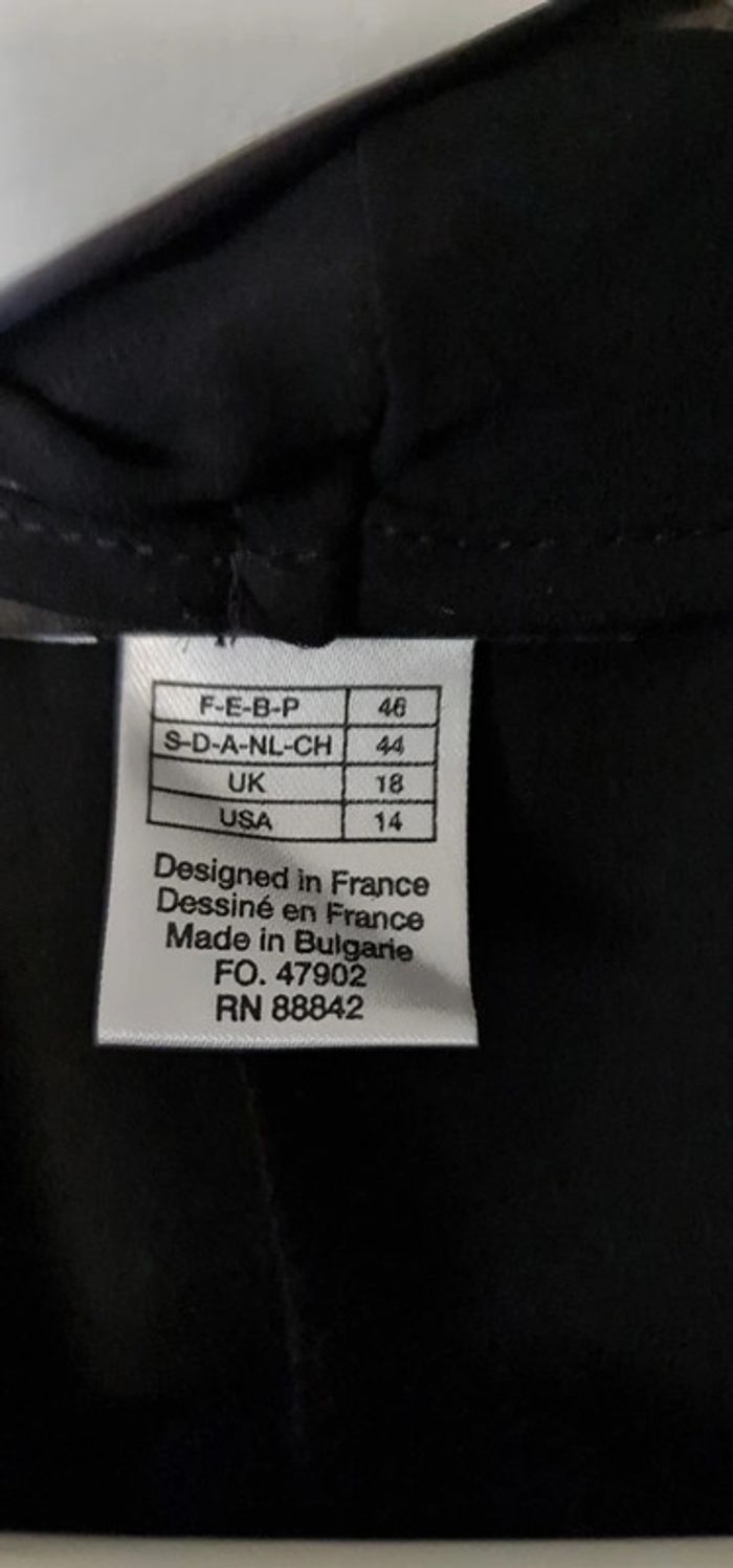 Tunique/mini robe noire fluide La redoute - photo numéro 3