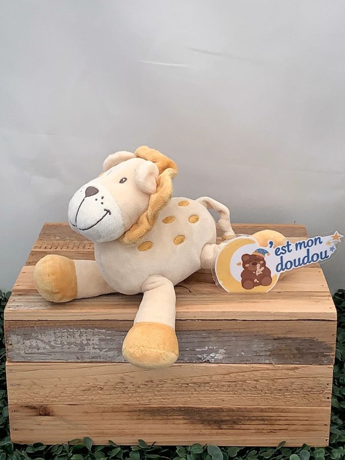 MD64 doudou lion mots d’enfants