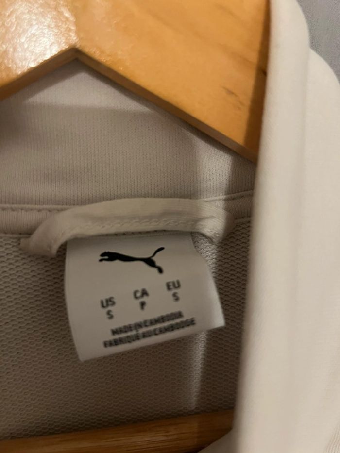 Gilet de survêtement puma blanc et noir - photo numéro 4