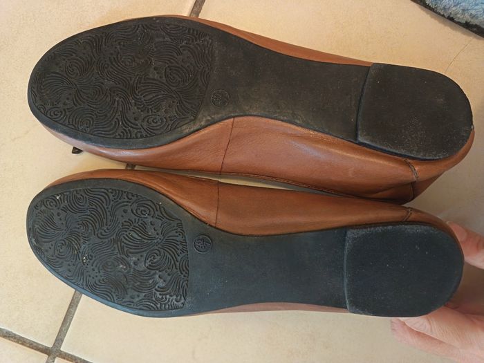 Ballerines marrons cuir T40 - photo numéro 6
