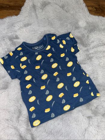 T-shirt bleu motif lion - 18 mois - Boîte à malices