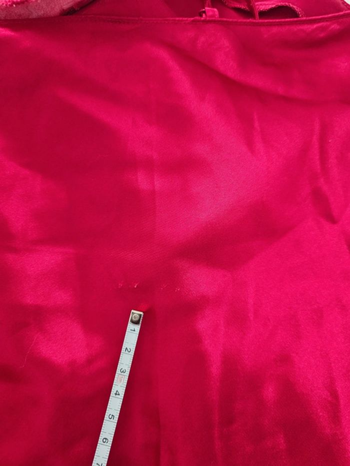 Nuisette rouge effet satin taille 40 - photo numéro 9
