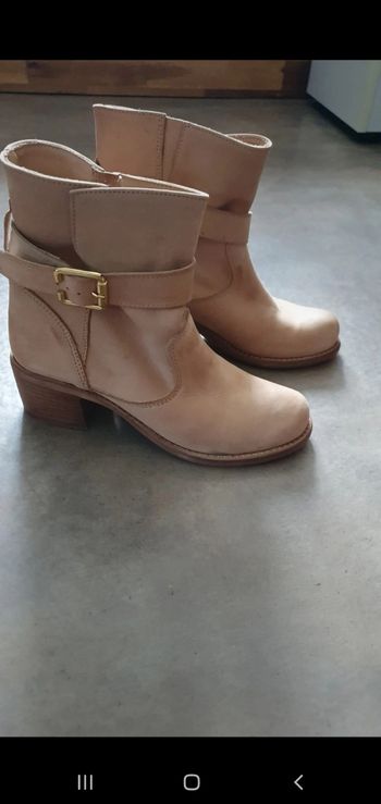 Bottine cuir  véritable