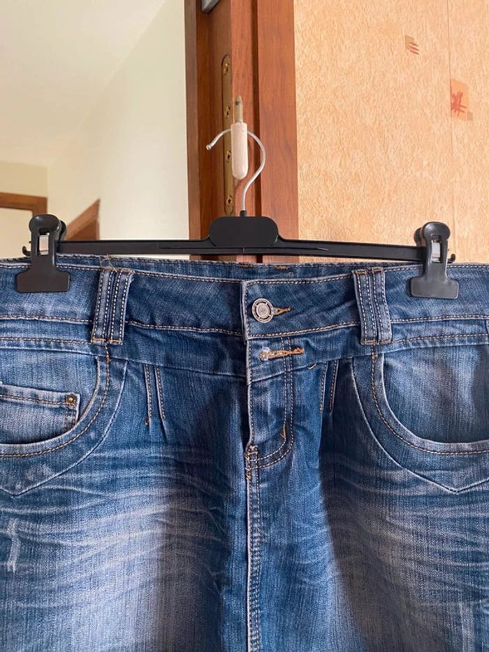 très jolie Jupe en jeans taille XL marque MIM - photo numéro 5