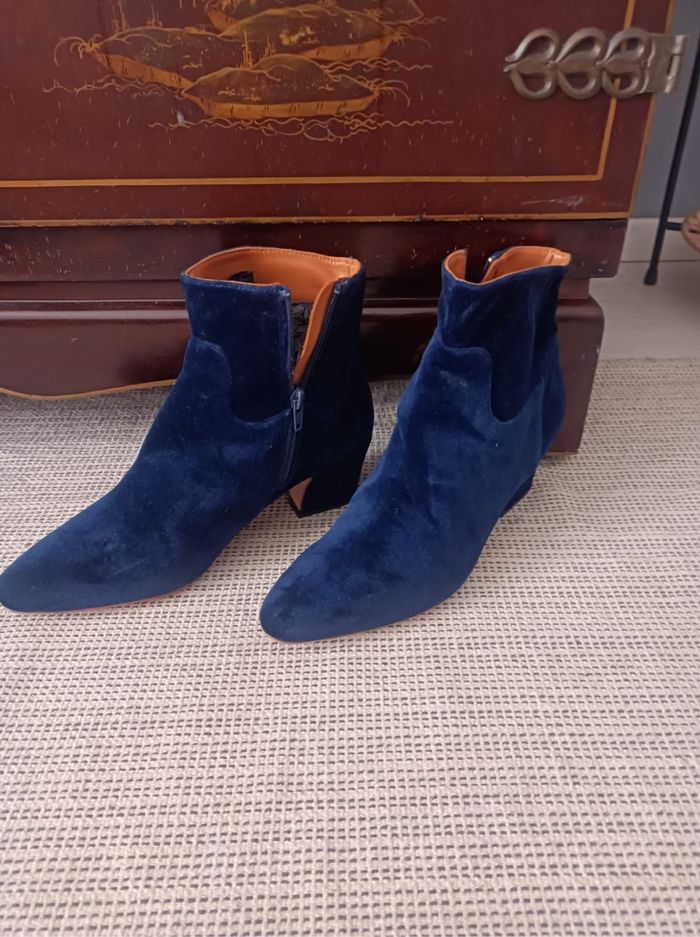 Bottines miista Bleu Roi – Taille 39 – Talons 6 cm