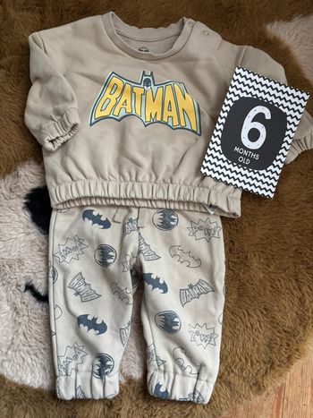 Ensemble jogging beige BATMAN t.6m
