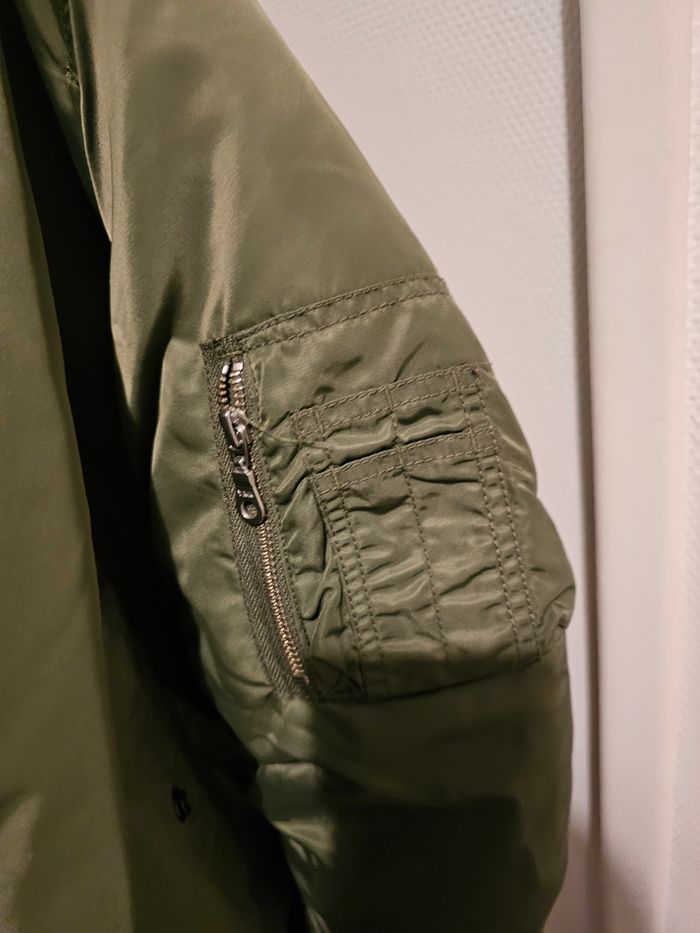 Veste Bomber vert olive - photo numéro 6