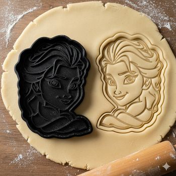 Emporte-pièce Princesse de Glace 8cm pour biscuits et pâtisseries