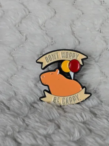 Pin’s Capybara Don’t worry, be cappy style kawaii