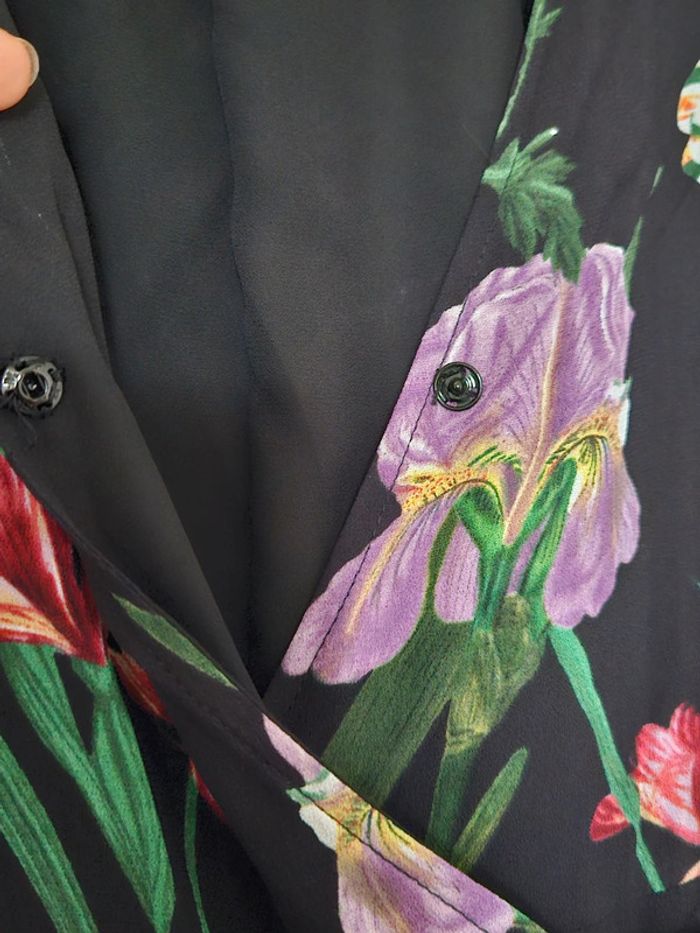 Robe portefeuille fleurie Zara - photo numéro 6