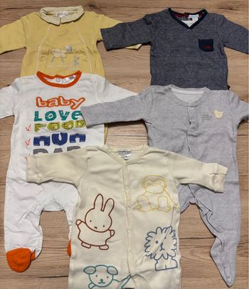 Lot 5 pyjamas légers 3 mois