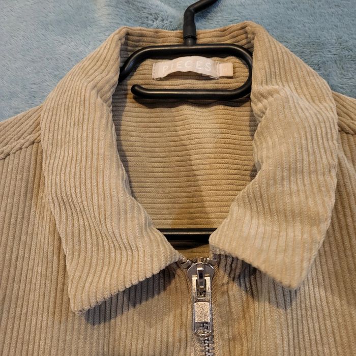 Veste / Surchemise en Velours Côtelé - Beige / Crème 🧥 Marque Pieces - Taille M - photo numéro 6