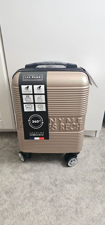 Valise cabine riaide Georges Rech - 4 roues - beige - Neuve