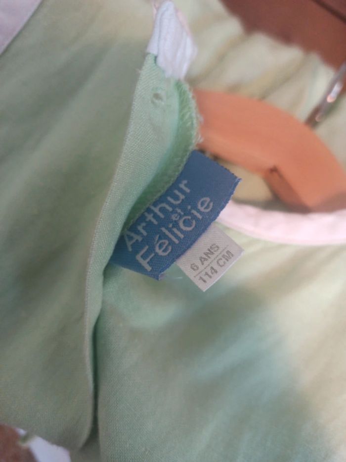 Robe cérémonie ou été vert pastel tbe 6 ans - photo numéro 6