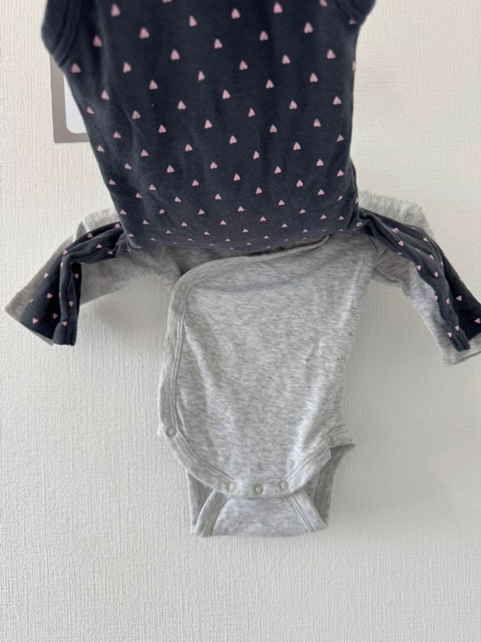 Lot 2 bodies manches longues - taille 3 mois 🌸 - photo numéro 2