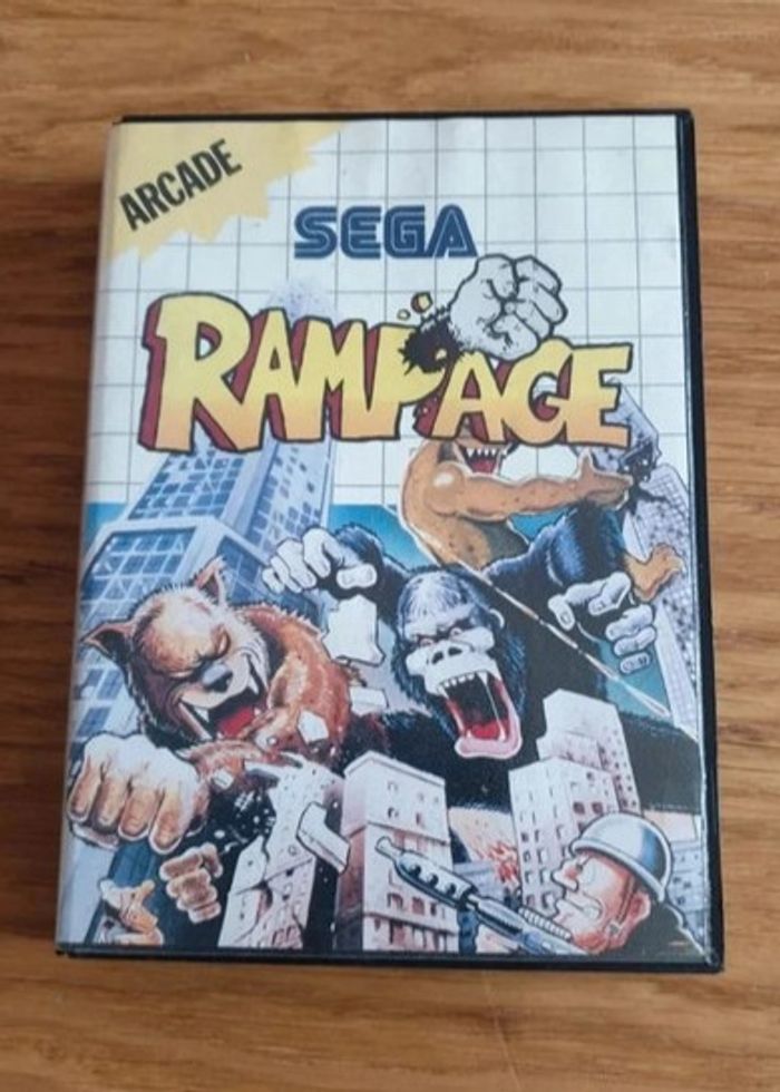 Rampage / jeu SEGA Master System / Midway - Activision / 1988 complet