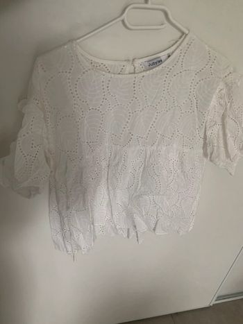 Tee shirt broderie anglaise