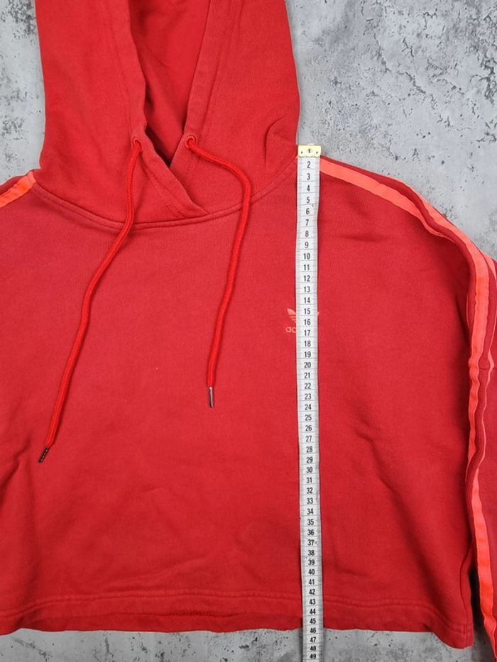 Pull crop top à capuche Adidas – Taille XS Femme (mesures en photos) - photo numéro 9