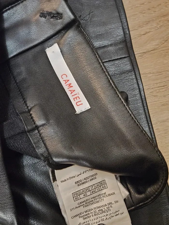 Jupe simili cuir 40 - photo numéro 3