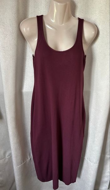 Robe longue débardeur bordeaux M