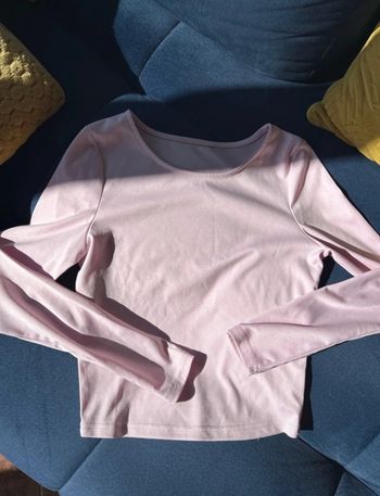 Blouse manche longue rose Zara