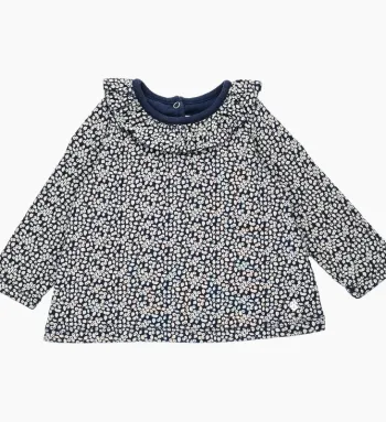 Blouse à manches longues 6 mois Petit Bateau