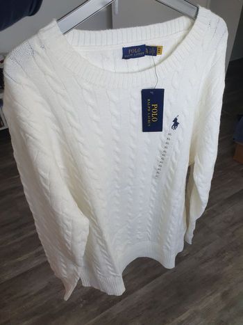 Pull Ralph Lauren Blanc– Élégance Intemporelle & Qualité Premium