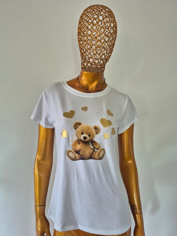 Tee-shirt Blanc Femme