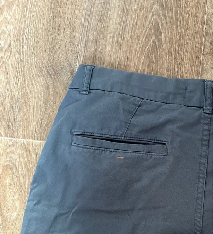 Bermuda bleu gris Zara 13/14 ans - photo numéro 8