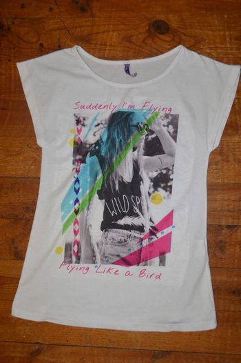 Tee shirt manches courtes Gémo 16 ans