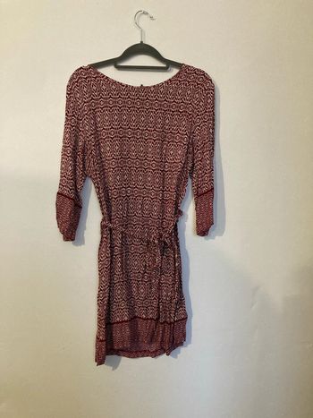 Robe à motifs géométriques bordeaux Molly Bracken