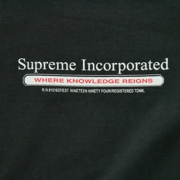 Supreme T-shirt manches courtes Inc. Made in Usa Homme Taille L Noir #Qwe4117 - photo numéro 3