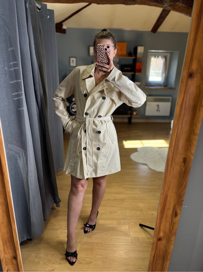 Trench beige Only avec ceinture – Taille M - photo numéro 5