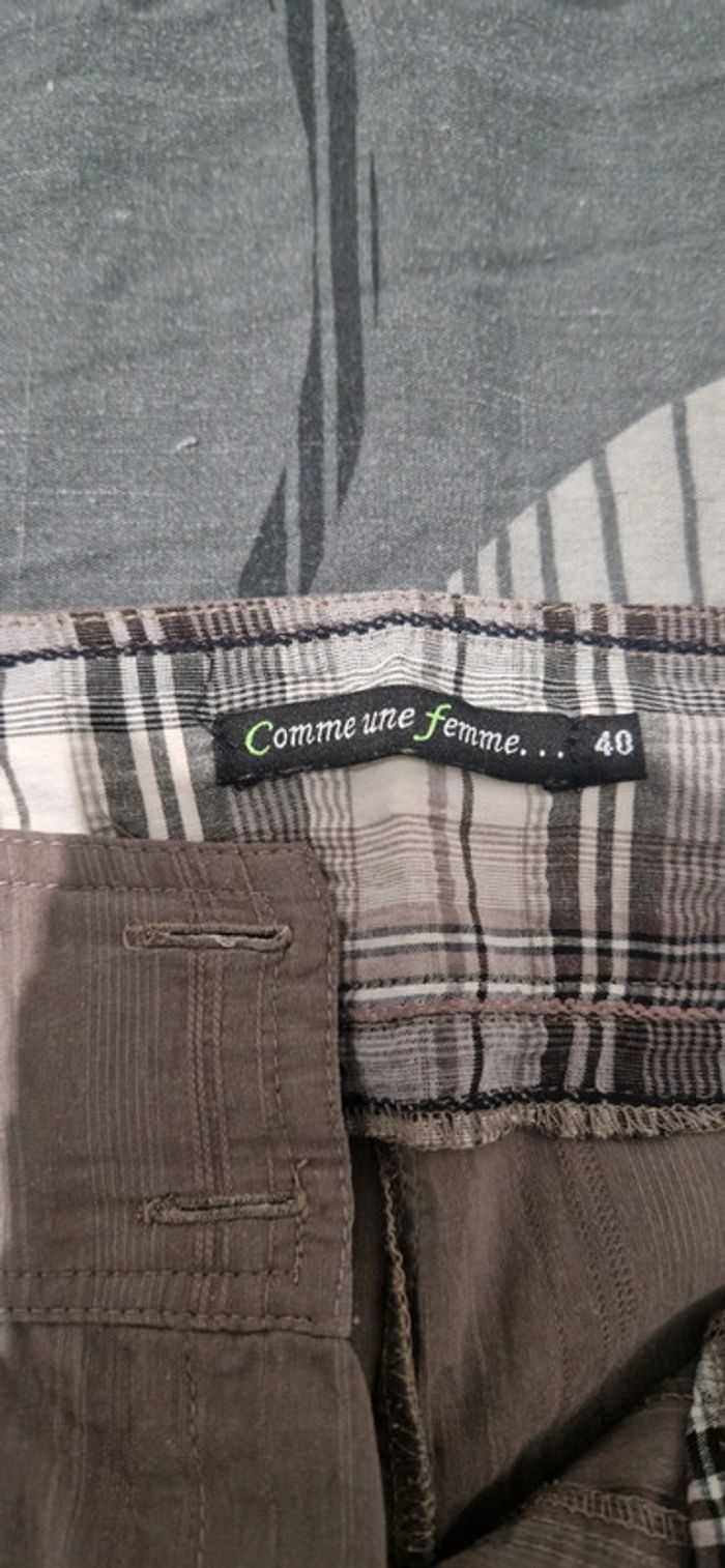 Pantacourt femme - Taille 40 - photo numéro 2
