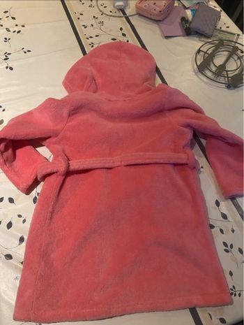 Peignoir enfant rose