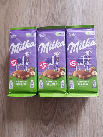 Tablettes milka noisettes
