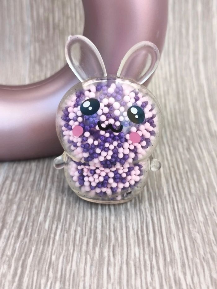 Boule lapin anti stress avec billes
